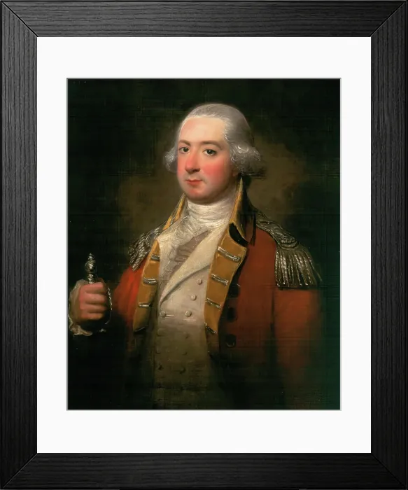 Framed Print : Captain Patrick Hunter, 1786. Creator: David Martin Framed Print : Captain Patrick Hunter, 1786. Creator: David Martin