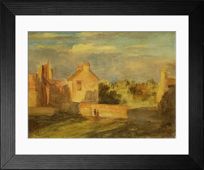 Framed Print : Landscape Sketch, 1850-1870. Creator: James William Giles Framed Print : Landscape Sketch, 1850-1870. Creator: James William Giles