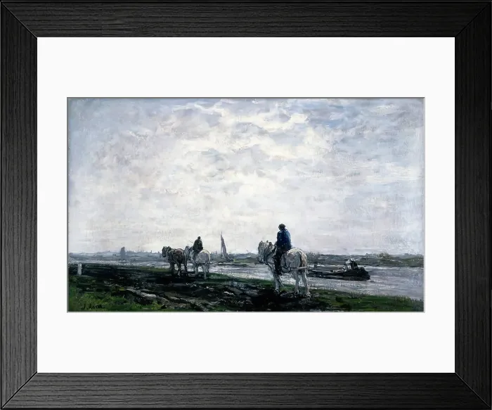 Framed Print : The Tow Path, 1875-1899. Creator: Jacob Henricus Maris Framed Print : The Tow Path, 1875-1899. Creator: Jacob Henricus Maris