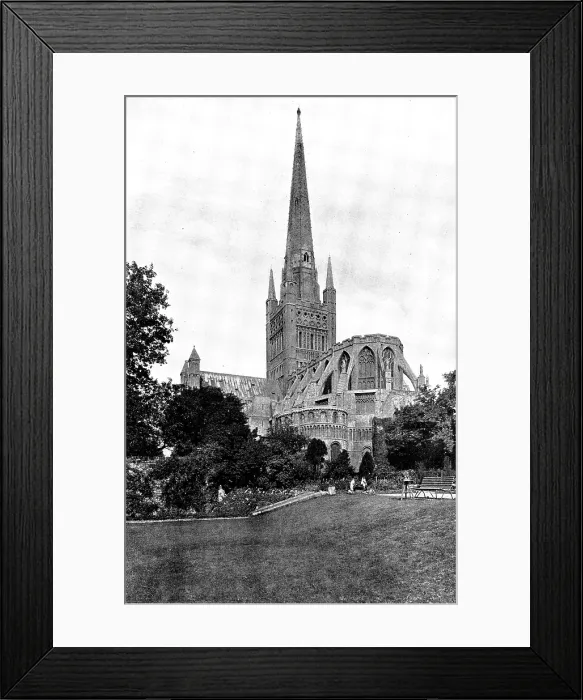 Framed Print : The Cathedrals of Great Britain: Norwich Cathedral, 1895. Creator: Francis Frith & Co Framed Print : The Cathedrals of Great Britain: Norwich Cathedral, 1895. Creator: Francis Frith & Co