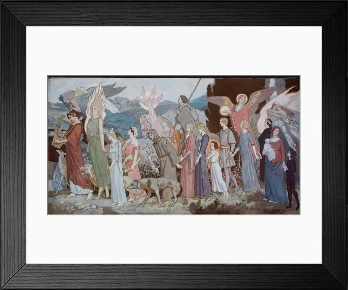 Framed Print : Masque of Love, 1900-1924. Creator: John Duncan Framed Print : Masque of Love, 1900-1924. Creator: John Duncan