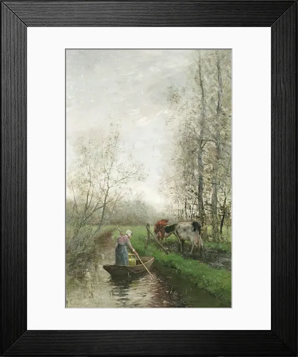 Framed Print : Landscape with Cattle. Creator: Willem Maris Framed Print : Landscape with Cattle. Creator: Willem Maris