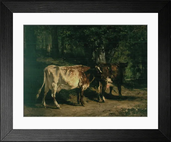 Framed Print : Vaches au Paturage, 1853. Creator: Constant Troyon Framed Print : Vaches au Paturage, 1853. Creator: Constant Troyon