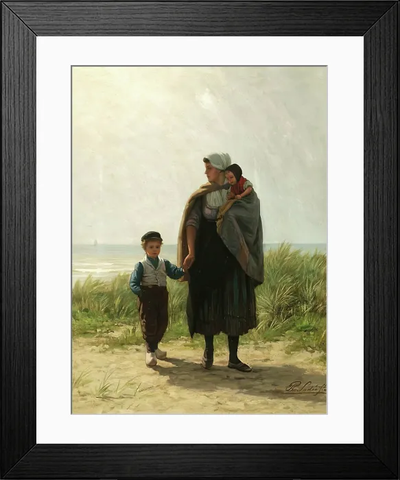 Framed Print : Dutch Peasants. Creator: Philip Lodewijk Jacob Frederik Sadee Framed Print : Dutch Peasants. Creator: Philip Lodewijk Jacob Frederik Sadee