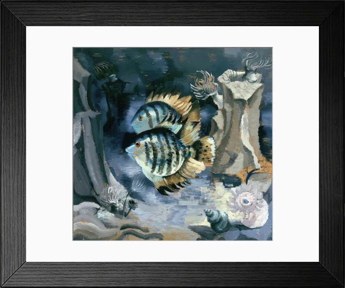 Framed Print : Angelfish - London Aquarium, 1930. Creator: Christopher Wood Framed Print : Angelfish - London Aquarium, 1930. Creator: Christopher Wood