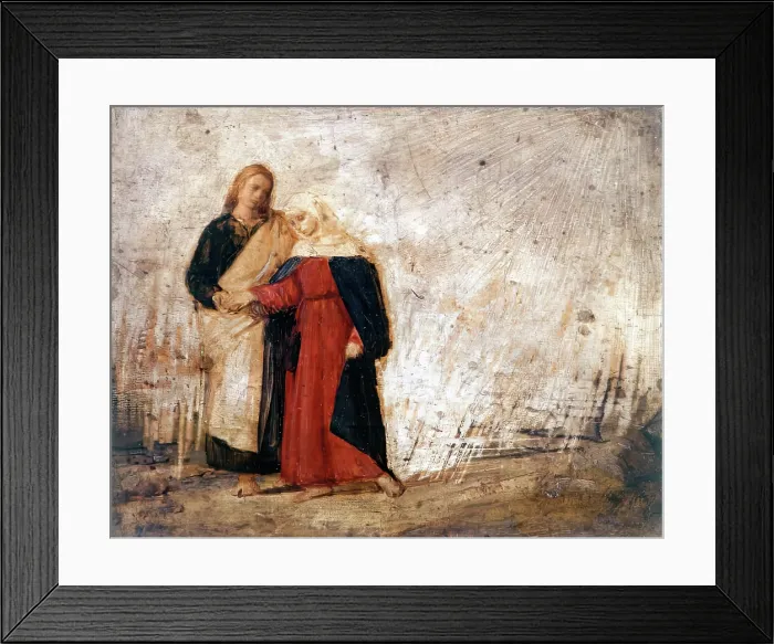 Framed Print : Sketch for St John Leading Home his Adopted Mother, c1844. Creator: William Dyce. Sketch for St John Leading Home his Adopted Mother, c1844. Creator: William Dyce Framed Print : Sketch for St John Leading Home his Adopted Mother, c1844. Creator: William Dyce. Sketch for St John Leading Home his Adopted Mother, c1844. Creator: William Dyce