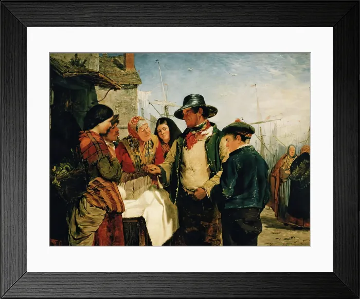 Framed Print : Driving a Hard Bargain, 1860. Creator: Erskine Nicol Framed Print : Driving a Hard Bargain, 1860. Creator: Erskine Nicol