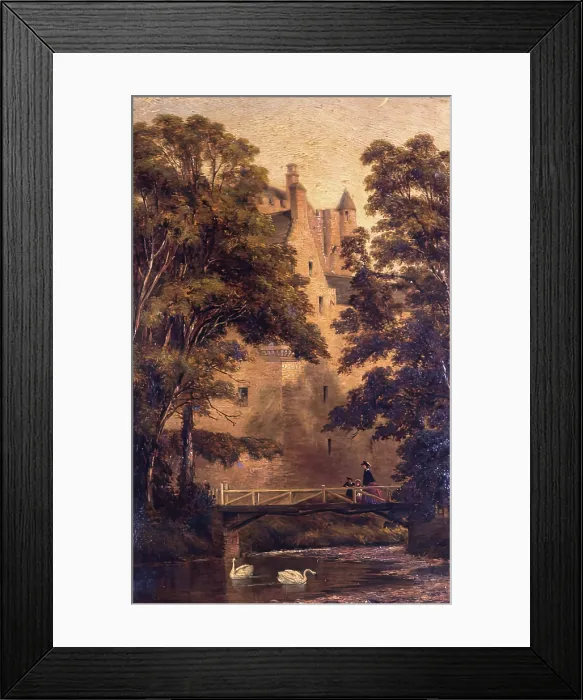 Framed Print : Cawdor Castle, 1863. Creator: George Reid Framed Print : Cawdor Castle, 1863. Creator: George Reid