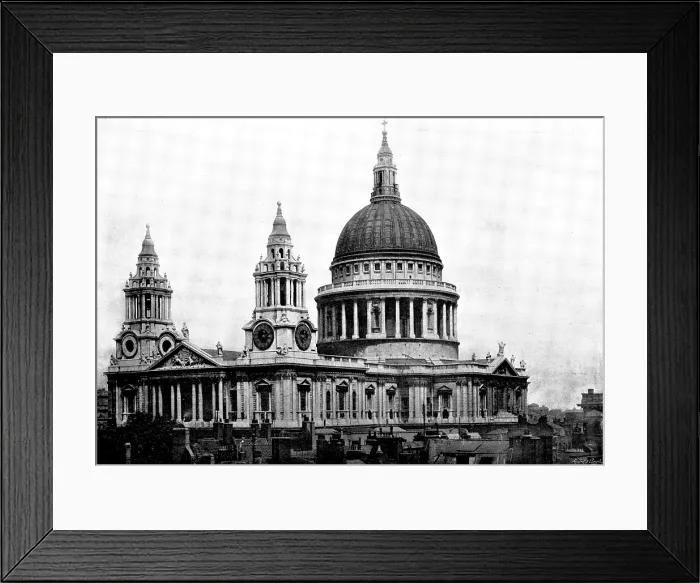 Framed Print : The Cathedrals of Great Britain: St. Paul's Cathedral, 1895. Creator: Francis Frith & Co. The Cathedrals of Great Britain: St. Paul's Cathedral, 1895 Framed Print : The Cathedrals of Great Britain: St. Paul's Cathedral, 1895. Creator: Francis Frith & Co. The Cathedrals of Great Britain: St. Paul's Cathedral, 1895