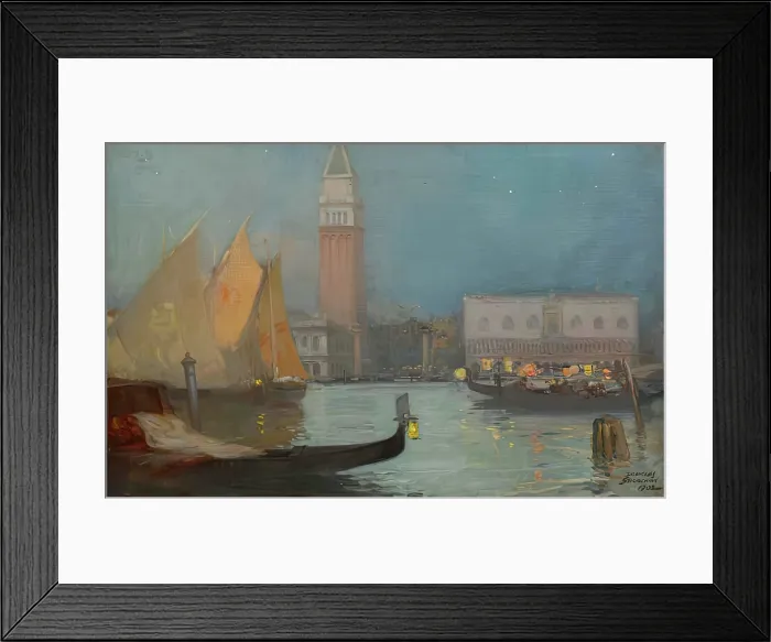 Framed Print : La Serenata, 1902. Creator: Douglas Strachan Framed Print : La Serenata, 1902. Creator: Douglas Strachan