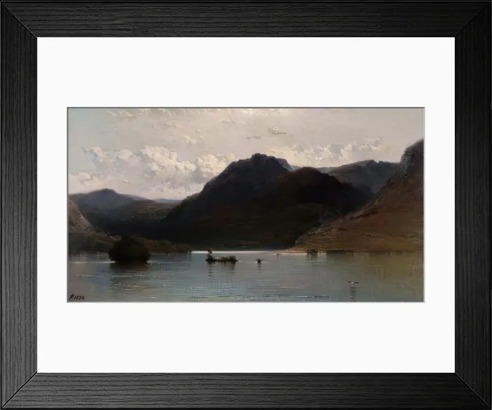 Framed Print : Loch Chon, Macgregor Country, 1878. Creator: James Cassie Framed Print : Loch Chon, Macgregor Country, 1878. Creator: James Cassie