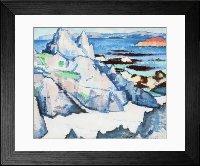 Framed Print : Cathedral Rock, Iona, 1920. Creator: Samuel John Peploe Framed Print : Cathedral Rock, Iona, 1920. Creator: Samuel John Peploe