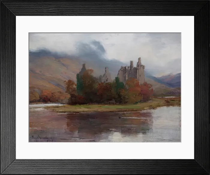 Framed Print : Kilchurn Castle, 1901. Creator: David Farquharson Framed Print : Kilchurn Castle, 1901. Creator: David Farquharson