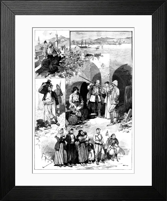 Framed Print : The Question of the Retention of Cyprus: sketches in the island, 1895. Creator: Unknown Framed Print : The Question of the Retention of Cyprus: sketches in the island, 1895. Creator: Unknown