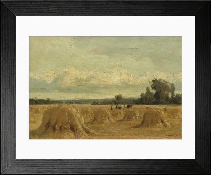Framed Print : Harvest Field, Rosemount, Blairgowrie, 1907. Creator: William Grant Murray Framed Print : Harvest Field, Rosemount, Blairgowrie, 1907. Creator: William Grant Murray