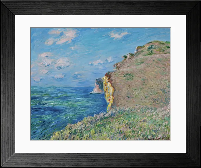 Framed Print : La Falaise a Fecamp, 1881. Creator: Claude Monet Framed Print : La Falaise a Fecamp, 1881. Creator: Claude Monet