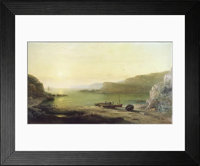 Framed Print : On the Cove Shore, 1867. Creator: James Cassie Framed Print : On the Cove Shore, 1867. Creator: James Cassie
