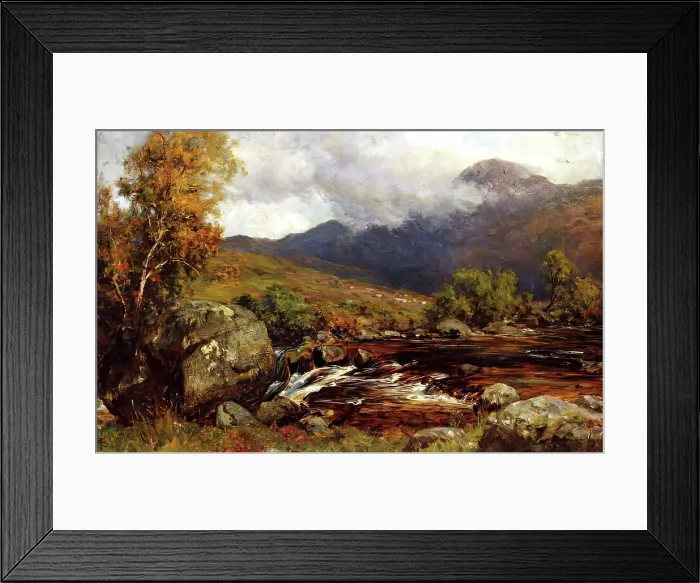Framed Print : Glen Clova, 1875-1899. Creator: Alexander Coutts Fraser Framed Print : Glen Clova, 1875-1899. Creator: Alexander Coutts Fraser