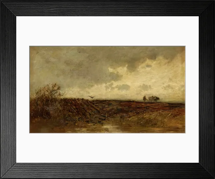 Framed Print : Ploughing - after a Shower, c1880s. Creator: Alexander Davidson Longmuir Framed Print : Ploughing - after a Shower, c1880s. Creator: Alexander Davidson Longmuir