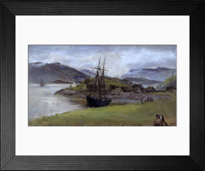 Framed Print : At Kyleakin, Isle of Skye, 1881. Creator: James Clarke Hook Framed Print : At Kyleakin, Isle of Skye, 1881. Creator: James Clarke Hook