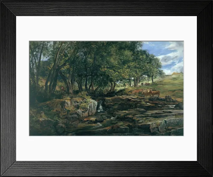 Framed Print : At Glenfalloch, c1850-1890. Creator: Alexander Fraser the Younger Framed Print : At Glenfalloch, c1850-1890. Creator: Alexander Fraser the Younger