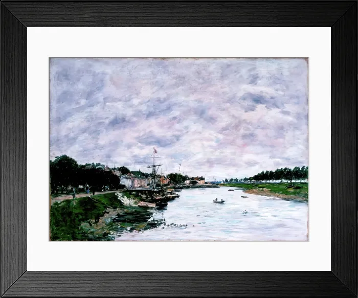 Framed Print : Saint-Valery-sur-Somme, 1890. Creator: Eugene Louis Boudin Framed Print : Saint-Valery-sur-Somme, 1890. Creator: Eugene Louis Boudin