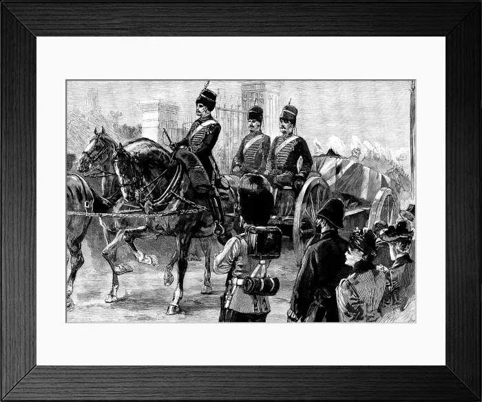 Framed Print : The Funeral of Field-Marshal Sir Patrick Grant, 1895. Creator: P Naumann Framed Print : The Funeral of Field-Marshal Sir Patrick Grant, 1895. Creator: P Naumann