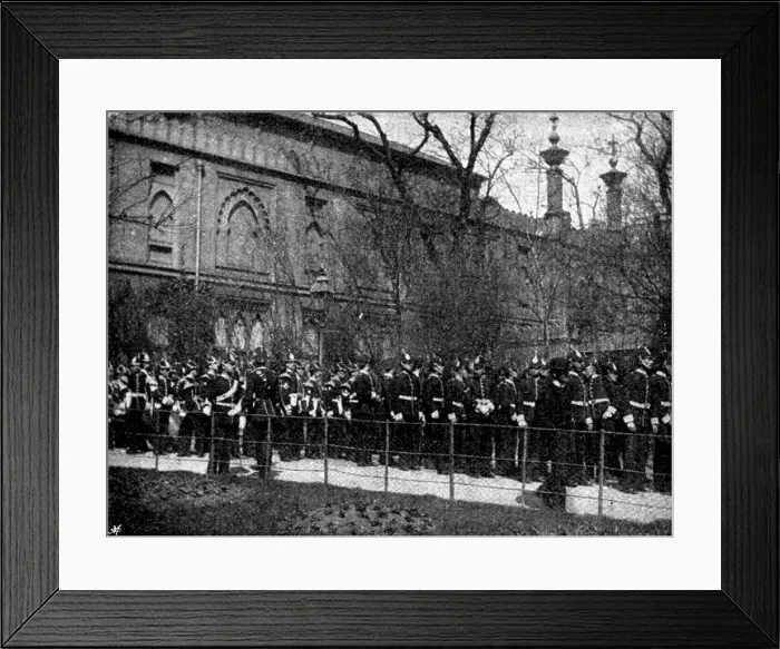 Framed Print : The Volunteer Manoeuvres at Brighton: Church Parade at the Dome, 1895. Creator: Symmons & Thiele Framed Print : The Volunteer Manoeuvres at Brighton: Church Parade at the Dome, 1895. Creator: Symmons & Thiele
