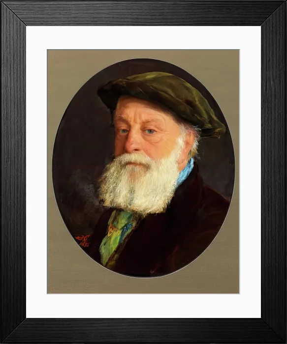 Framed Print : Self Portrait, 1895. Creator: James Clarke Hook Framed Print : Self Portrait, 1895. Creator: James Clarke Hook