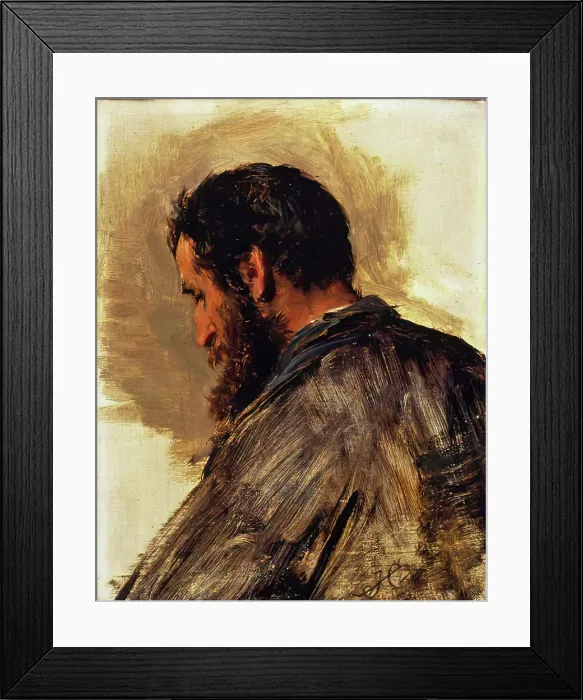 Framed Print : Sketch of a Man's Head (James Black), 1881. Creator: James Clarke Hook. Sketch of a Man's Head (James Black), 1881. Creator: James Clarke Hook Framed Print : Sketch of a Man's Head (James Black), 1881. Creator: James Clarke Hook. Sketch of a Man's Head (James Black), 1881. Creator: James Clarke Hook