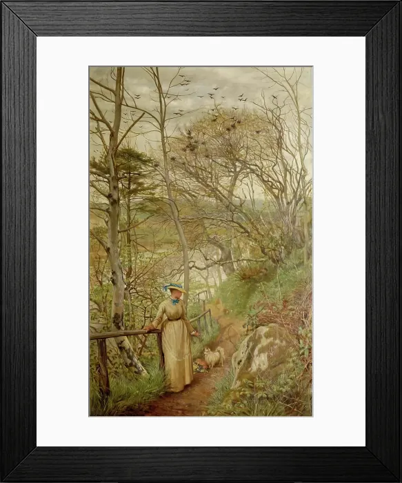 Framed Print : On Deeside, 1874. Creator: Frederick George Cotman Framed Print : On Deeside, 1874. Creator: Frederick George Cotman