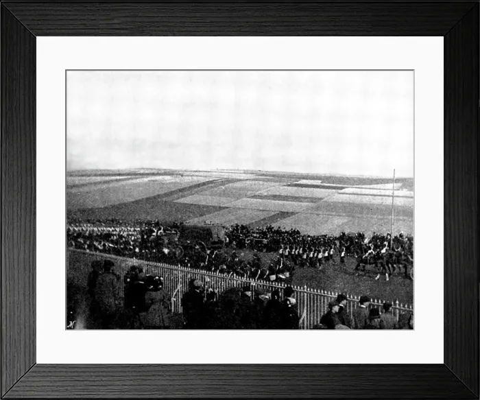 Framed Print : The Volunteer Manoeuvres at Brighton: March Past - transport, 1895. Creator: Symmons & Thiele Framed Print : The Volunteer Manoeuvres at Brighton: March Past - transport, 1895. Creator: Symmons & Thiele