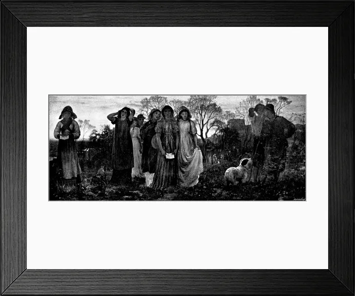 Framed Print : 'The Evening Hymn' - by the late G. H. Mason, A.R.A. 1895. Creator: Andre & Sleigh Framed Print : 'The Evening Hymn' - by the late G. H. Mason, A.R.A. 1895. Creator: Andre & Sleigh