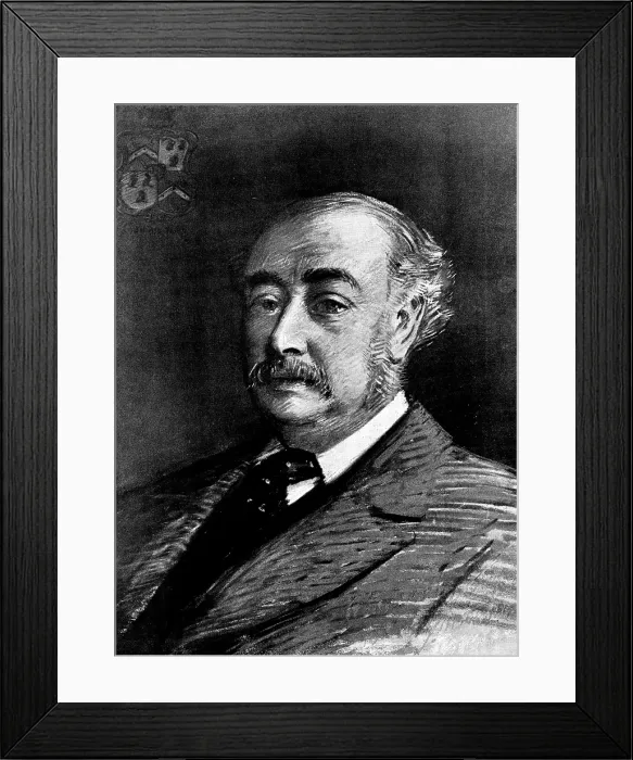 Framed Print : Sir Matthew White Ridley, Bart. M.P. a candidate for the Speakership, 1895. Creator: George Meisenbach Framed Print : Sir Matthew White Ridley, Bart. M.P. a candidate for the Speakership, 1895. Creator: George Meisenbach