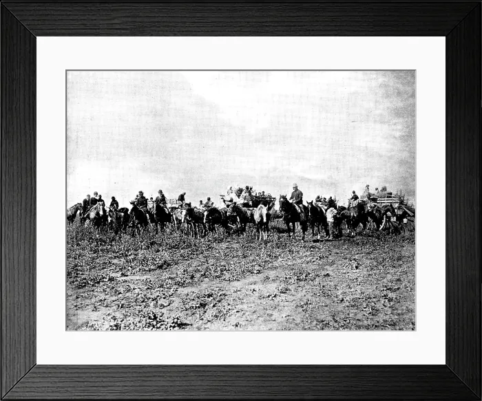Framed Print : Sheep-shearers travelling on the South American Pampas, 1895. Creator: Adrian Lundstrom Framed Print : Sheep-shearers travelling on the South American Pampas, 1895. Creator: Adrian Lundstrom