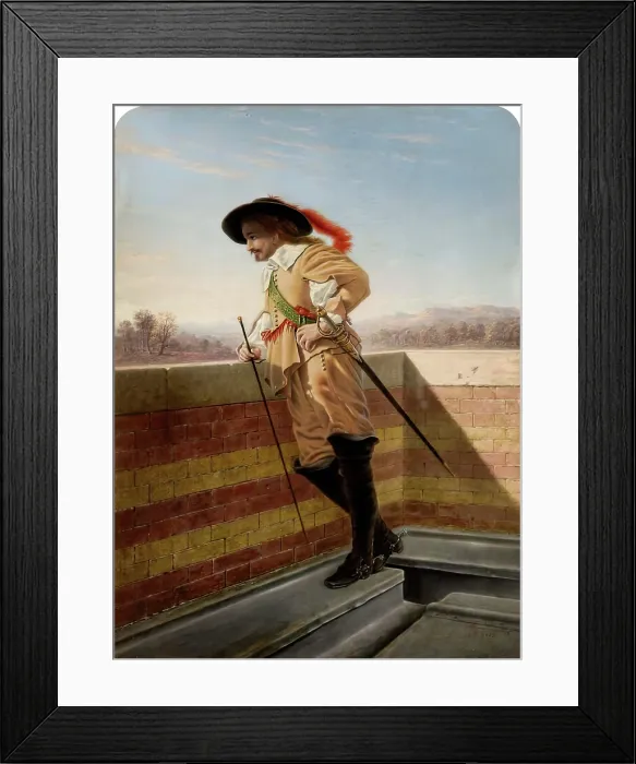 Framed Print : The Cavalier - after Meissonier, c1830-1890. Creator: James Nasmyth Framed Print : The Cavalier - after Meissonier, c1830-1890. Creator: James Nasmyth
