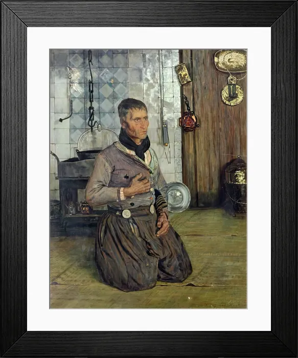 Framed Print : Ave Maria - Volendam, 1887. Creator: George Sherwood Hunter Framed Print : Ave Maria - Volendam, 1887. Creator: George Sherwood Hunter