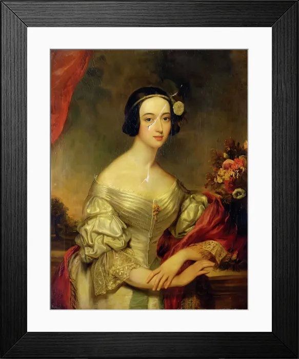 Framed Print : Portrait of a Lady, c1830. Creator: Unknown Framed Print : Portrait of a Lady, c1830. Creator: Unknown