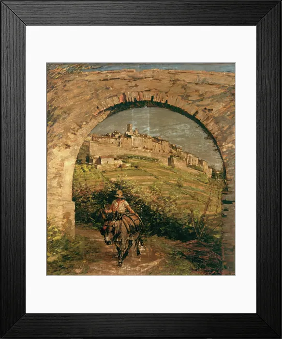Framed Print : The Aqueduct, c1880-1920. Creator: Henry Herbert la Thangue Framed Print : The Aqueduct, c1880-1920. Creator: Henry Herbert la Thangue