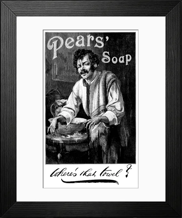 Framed Print : Advertisement for Pears Soap, 1895. Creator: Unknown. Advertisement for Pears Soap, 1895. Creator: Unknown Framed Print : Advertisement for Pears Soap, 1895. Creator: Unknown. Advertisement for Pears Soap, 1895. Creator: Unknown