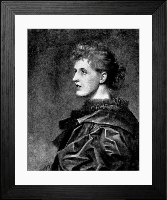Framed Print : Pictures from the New Gallery: Mrs. Charles Coltman Rogers - G. F. Watts, R.A. 1895. Creator: George Meisenbach Framed Print : Pictures from the New Gallery: Mrs. Charles Coltman Rogers - G. F. Watts, R.A. 1895. Creator: George Meisenbach