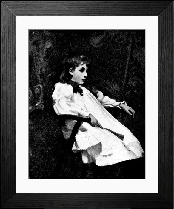 Framed Print : Pictures from the New Gallery: Ruth, Daughter of Carmichael Thomas, Esq. - S. Melton Fisher, 1895. Creator: George Meisenbach Framed Print : Pictures from the New Gallery: Ruth, Daughter of Carmichael Thomas, Esq. - S. Melton Fisher, 1895. Creator: George Meisenbach