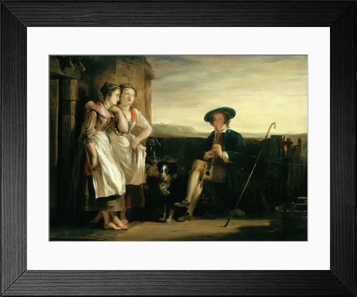 Framed Print : The Gentle Shepherd, 1823. Creator: David Wilkie Framed Print : The Gentle Shepherd, 1823. Creator: David Wilkie