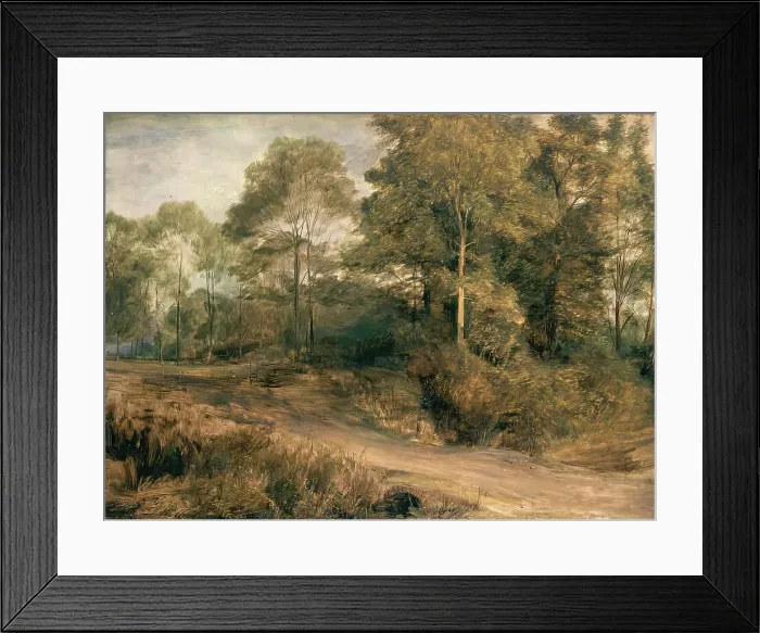 Framed Print : A Wooded Landscape, c1815. Creator: David Wilkie Framed Print : A Wooded Landscape, c1815. Creator: David Wilkie
