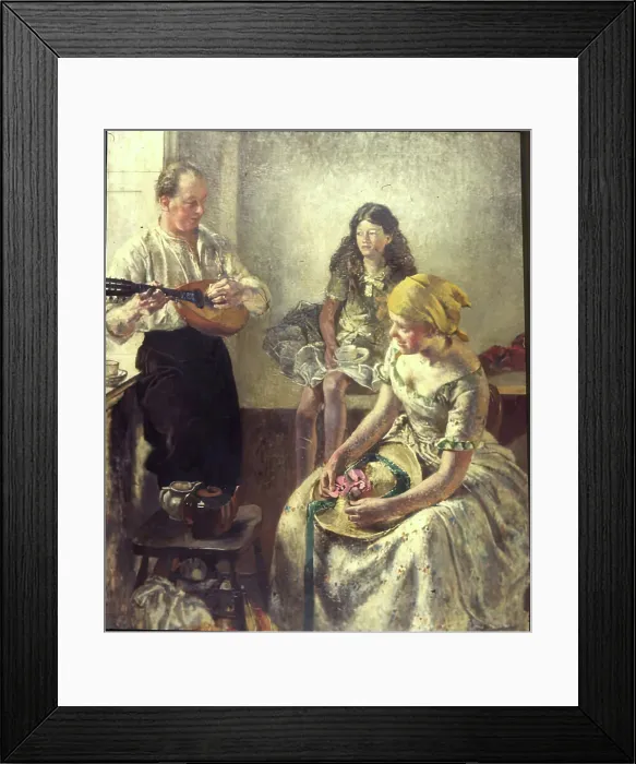 Framed Print : The Strolling Players, 1912 - 1913. Creator: Henry Tonks Framed Print : The Strolling Players, 1912 - 1913. Creator: Henry Tonks
