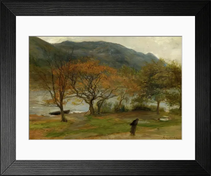 Framed Print : At St Fillans, 1873. Creator: Hugh Cameron Framed Print : At St Fillans, 1873. Creator: Hugh Cameron