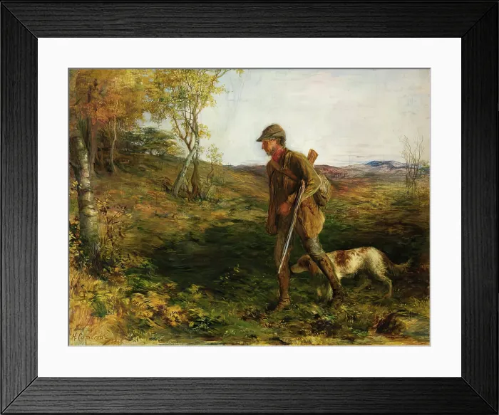 Framed Print : The Gamekeeper, 1868. Creator: Hugh Cameron Framed Print : The Gamekeeper, 1868. Creator: Hugh Cameron