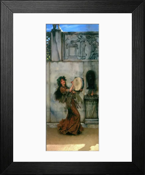 Framed Print : A Garden Altar, 1879. Creator: Lawrence Alma-Tadema Framed Print : A Garden Altar, 1879. Creator: Lawrence Alma-Tadema