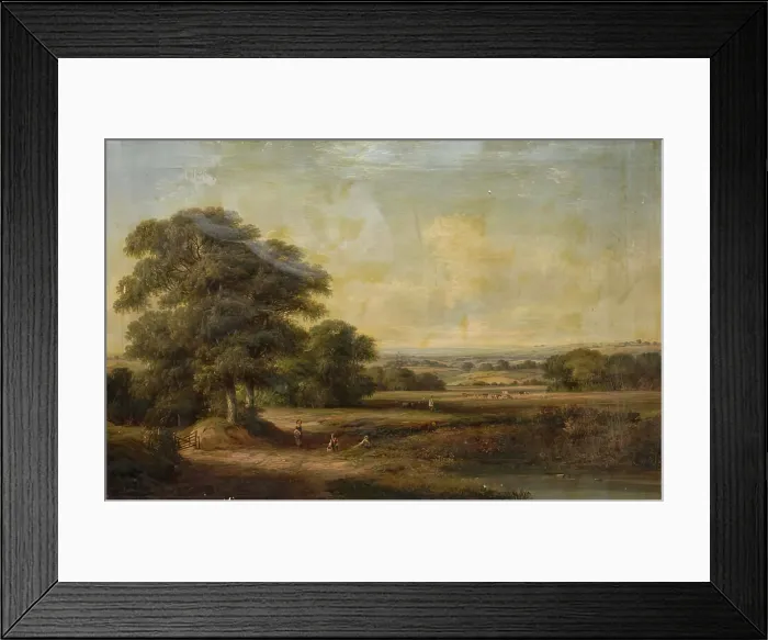 Framed Print : Landscape, c1850. Creator: Unknown Framed Print : Landscape, c1850. Creator: Unknown