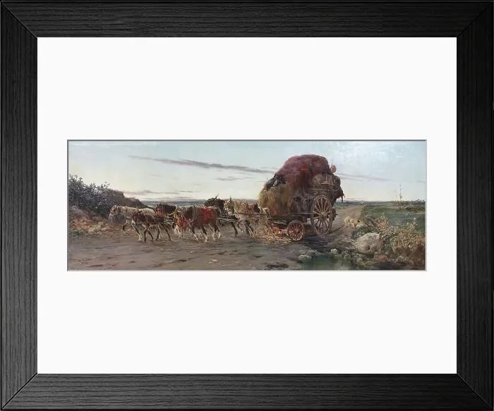Framed Print : Dawn in The Roman Campagna, c1889. Creator: Aurelio Tiratelli Framed Print : Dawn in The Roman Campagna, c1889. Creator: Aurelio Tiratelli